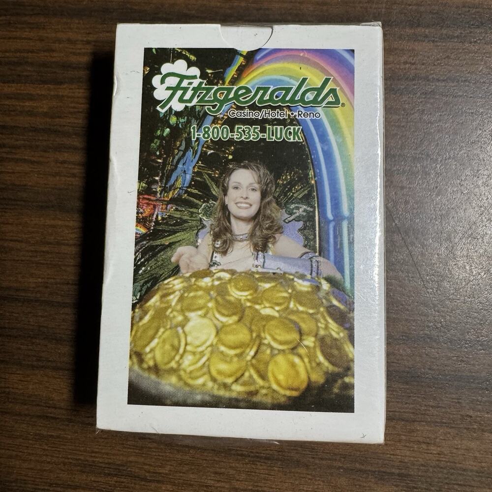 Fitzgeralds Casino Reno Playing Cards New Sealed Rainbow Gold Pot